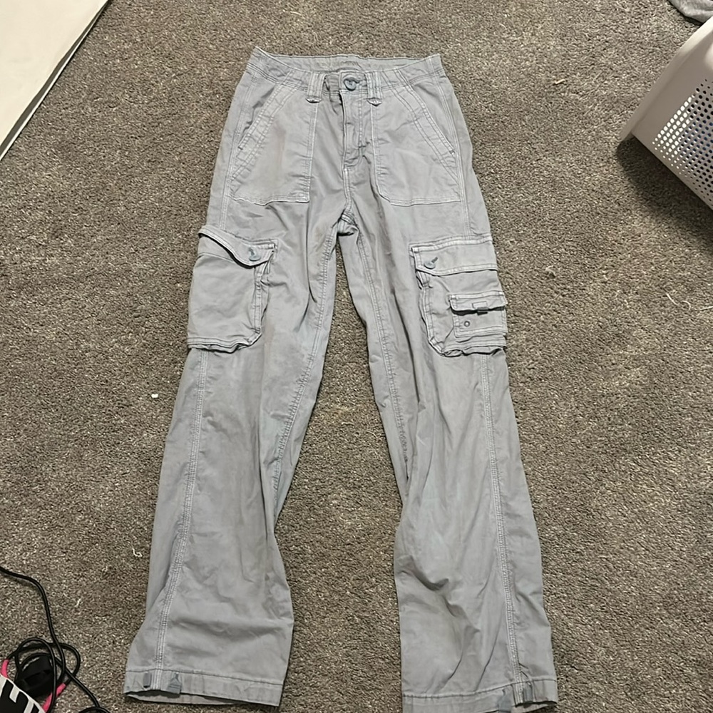 Blueish grey American Eagle cargo pants